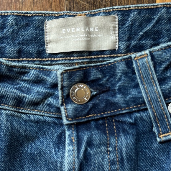 Everlane The Curvy 90’s Cheeky Straight Jean Size 30 (10) Organic Cotton NWOT - Picture 3 of 12